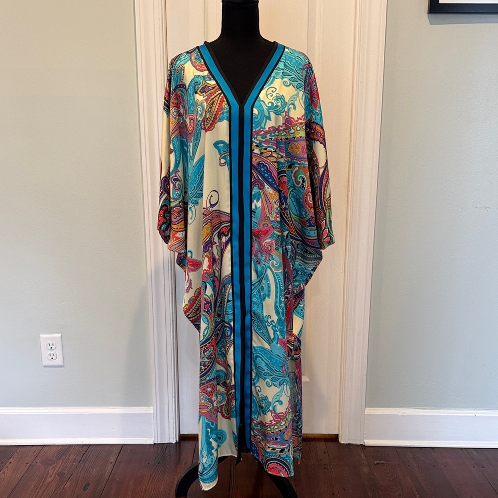 Zara Multicolor Paisley Midi Dress